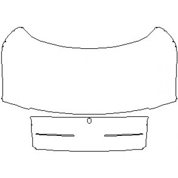 2022 FORD MUSTANG BULLITT COUPE REAR DECK LID WITHOUT SPOILER HAND CUT OR REMOVE AND REPLACE EMBLEM