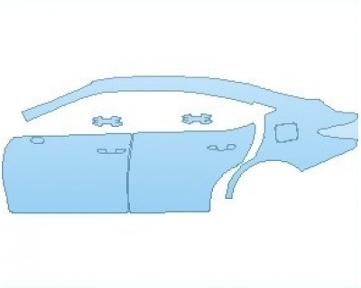 PAINT PROTECTION KIT - 2023 LEXUS ES F-SPORT REAR QUARTER & DOORS LEFT - PRECUT PPF CLEAR BRA WRAP