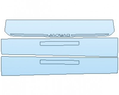 PAINT PROTECTION KIT - 2022 JAGUAR F-TYPE R CONVERTIBLE INNER DOOR SILLS AND INNER TRUNK - PRECUT PPF CLEAR BRA WRAP