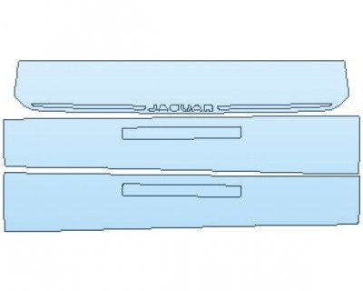 2021 JAGUAR F-TYPE R CONVERTIBLE INNER DOOR SILLS AND INNER TRUNK