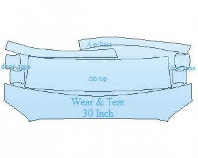 PAINT PROTECTION KIT - 2023 TOYOTA TACOMA TRD PRO COMMON WEAR AREA KIT - PRECUT PPF CLEAR BRA WRAP