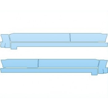 PAINT PROTECTION KIT - 2022 FORD BRONCO WILDTRAK 4 DOOR ROCKER PANELS - PRECUT PPF CLEAR BRA WRAP