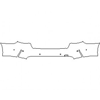 2022 BMW M4 COMPETITION CONVERTIBLE REAR BUMPER WITH SENSORS