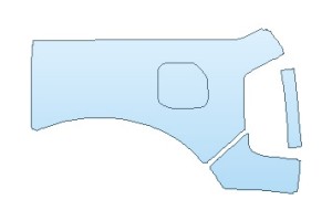 2027 FORD BRONCO BIG BEND 4 DOOR REAR QUARTER PANEL WITH WHEEL WELL (WRAPPED EDGES) LEFT SIDE