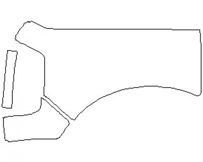 2023 FORD BRONCO BIG BEND 4 DOOR REAR QUARTER PANEL WITH WHEEL WELL (WRAPPED EDGES) RIGHT SIDE