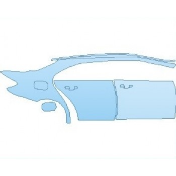 Precut PPF Kit – Clear Bra Paint Protection Film PAINT PROTECTION KIT - 2023 MERCEDES E CLASS AMG E 63S SEDAN REAR QUARTER PANEL & DOORS RIGHT SIDE - PRECUT PPF CLEAR BRA WRAP