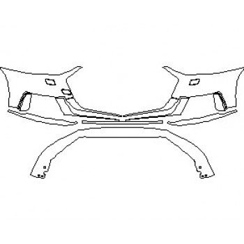 2020 AUDI S8 L  BUMPER WITH WASHERS