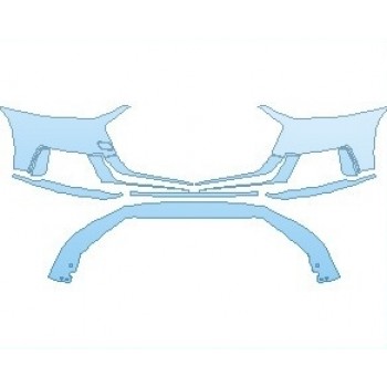 PAINT PROTECTION KIT - 2020 AUDI S8 L  BUMPER - INVISIBLEMASK - 3M PAINT PROTECTION