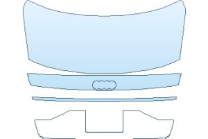 2026 AUDI A8 L WITH SPORT EXTERIOR STYLING REAR DECK LID WITH LICENSE PLATE