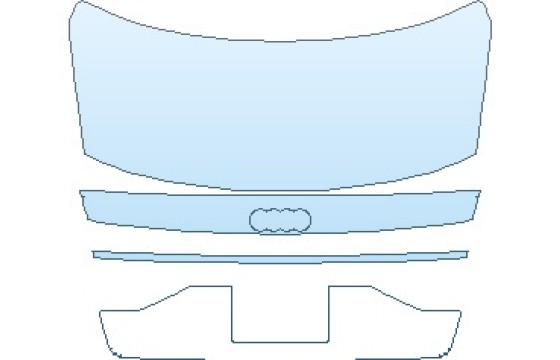 Precut PPF Kit – Clear Bra Paint Protection Film PAINT PROTECTION KIT - 2026 AUDI A8 L WITH SPORT EXTERIOR STYLING REAR DECK LID WITH LICENSE PLATE - PRECUT PPF CLEAR BRA WRAP