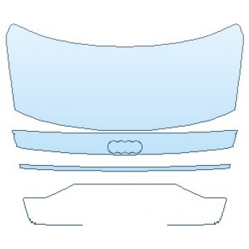 PAINT PROTECTION KIT - 2022 AUDI S8 L REAR DECK LID - PRECUT PPF CLEAR BRA WRAP