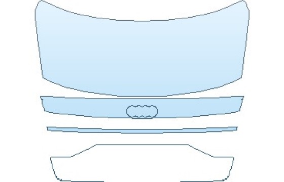 Precut PPF Kit – Clear Bra Paint Protection Film PAINT PROTECTION KIT - 2025 AUDI A8 L WITH SPORT EXTERIOR STYLING REAR DECK LID - PRECUT PPF CLEAR BRA WRAP