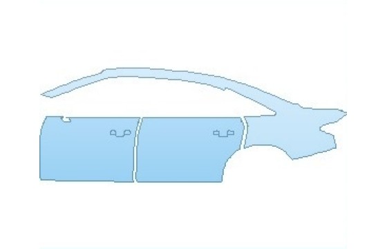 Precut PPF Kit – Clear Bra Paint Protection Film PAINT PROTECTION KIT - 2025 AUDI A8 L WITH SPORT EXTERIOR STYLING REAR QUARTER PANEL & DOORS LEFT SIDE - PRECUT PPF CLEAR BRA WRAP