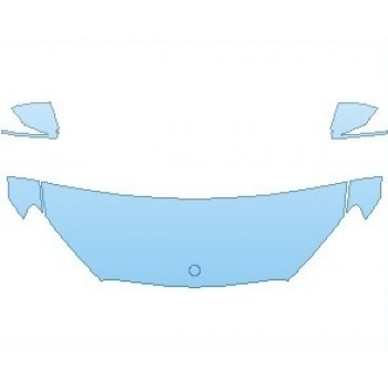 Precut PPF Kit – Clear Bra Paint Protection Film PAINT PROTECTION KIT - 2021 MERCEDES GLC CLASS AMG LINE COUPE HOOD (NO WRAPPED EDGES) - PRECUT PPF CLEAR BRA WRAP