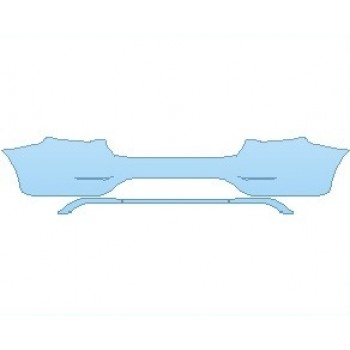 PAINT PROTECTION KIT - 2021 MERCEDES GLC CLASS AMG LINE COUPE REAR BUMPER - PRECUT PPF CLEAR BRA WRAP