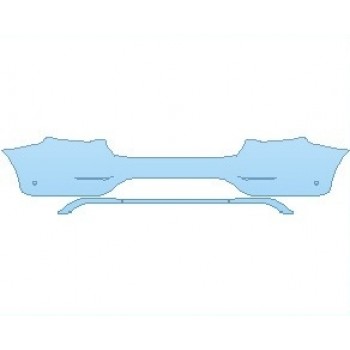 Precut PPF Kit – Clear Bra Paint Protection Film PAINT PROTECTION KIT - 2021 MERCEDES GLC CLASS AMG LINE COUPE REAR BUMPER WITH SENSORS - PRECUT PPF CLEAR BRA WRAP