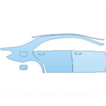 PAINT PROTECTION KIT - 2020 MERCEDES S CLASS 450 AMG LINE SEDAN LONG WHEELBASE REAR QUARTER AND DOORS RIGHT SIDE - INVISIBLEMASK - 3M PAINT PROTECTION