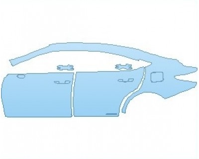 PAINT PROTECTION KIT - 2025 LEXUS ES 300H LUXURY REAR QUARTERS & DOORS LEFT - PRECUT PPF CLEAR BRA WRAP