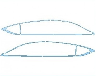 PAINT PROTECTION KIT - 2025 LEXUS ES 300H LUXURY WINDOW TRIM - PRECUT PPF CLEAR BRA WRAP