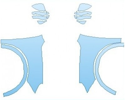 PAINT PROTECTION KIT - 2020 PORSCHE CAYENNE TURBO WITH SPORTDESIGN PKG. COUPE FULL FENDERS NO WRAPPED EDGES - PRECUT PPF CLEAR BRA WRAP