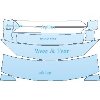 PAINT PROTECTION KIT - 2022 NISSAN MAXIMA SR COMMON WEAR AREA KIT - PRECUT PPF CLEAR BRA WRAP