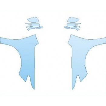 PAINT PROTECTION KIT - 2021 NISSAN MAXIMA PLATINUM RESERVE FULL FENDERS (WRAPPED EDGES) - PRECUT PPF CLEAR BRA WRAP