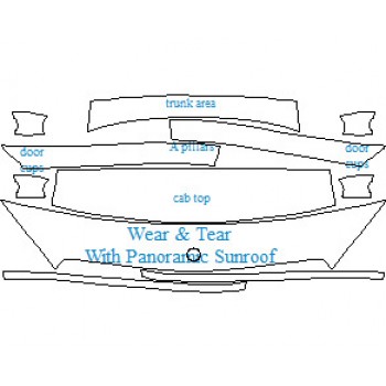 2021 MERCEDES C CLASS 300 4MATIC SEDAN COMMON WEAR AREA KIT WITH PANORAMIC SUNROOF