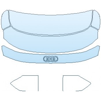 PAINT PROTECTION KIT - 2023 AUDI E-TRON GT PRESTIGE REAR DECK LID WITH LICENSE PLATE - PRECUT PPF CLEAR BRA WRAP