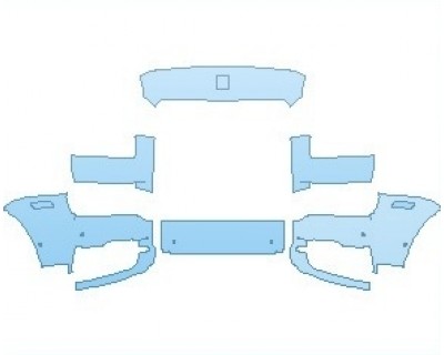 PAINT PROTECTION KIT - 2022 ROLLS ROYCE CULLINAN WAGON BUMPER WITH SENSORS - PRECUT PPF CLEAR BRA WRAP