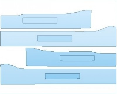 PAINT PROTECTION KIT - 2022 ROLLS ROYCE CULLINAN WAGON DOOR SILLS - PRECUT PPF CLEAR BRA WRAP