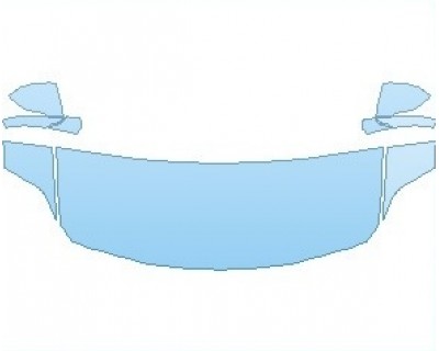 PAINT PROTECTION KIT - 2020 BMW X2 M SPORT X DESIGN HOOD WRAPPED EDGES - INVISIBLEMASK - 3M PAINT PROTECTION