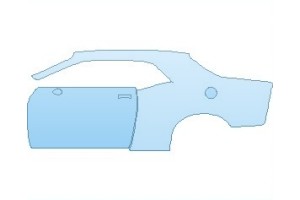 2027 DODGE CHALLENGER SXT REAR QUARTER PANEL & DOOR LEFT