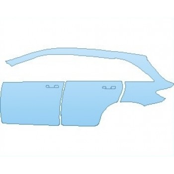 PAINT PROTECTION KIT - 2019 MERCEDES GLC CLASS 63 AMG SUV REAR QUARTER PANEL & DOORS LEFT SIDE - PRECUT PPF CLEAR BRA WRAP