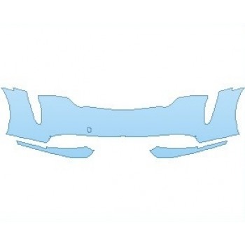 PAINT PROTECTION KIT - 2022 PORSCHE TAYCAN TURBO SEDAN BUMPER WITH CAMERA - PRECUT PPF CLEAR BRA WRAP