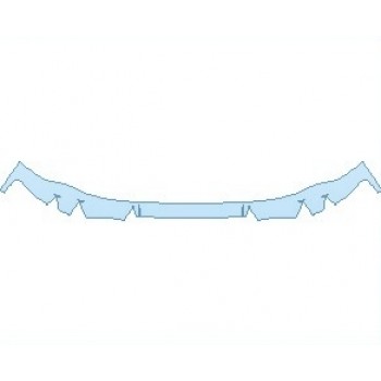 PAINT PROTECTION KIT - 2022 PORSCHE TAYCAN TURBO SEDAN REAR DIFFUSER WITHOUT LICENSE PLATE BRACKET - PRECUT PPF CLEAR BRA WRAP