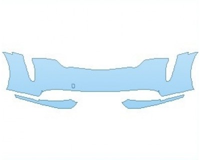 PAINT PROTECTION KIT - 2022 PORSCHE TAYCAN TURBO SEDAN BUMPER - PRECUT PPF CLEAR BRA WRAP