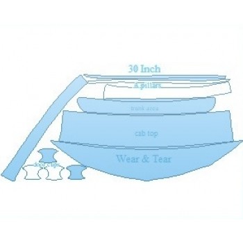 PAINT PROTECTION KIT - 2022 ACURA RLX BASE COMMON WEAR AREA KIT - PRECUT PPF CLEAR BRA WRAP