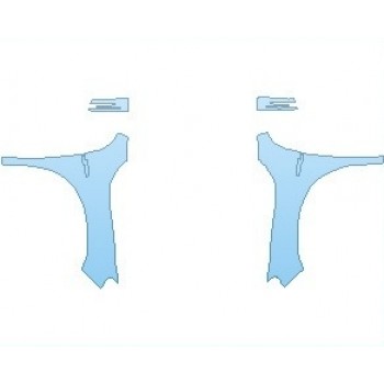 PAINT PROTECTION KIT - 2019 MERCEDES GLA CLASS 45 AMG FULL FENDER - PRECUT PPF CLEAR BRA WRAP