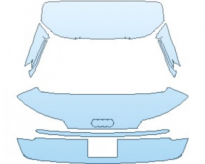 PAINT PROTECTION KIT - 2024 AUDI SQ5 PREMIUM SPORTBACK REAR HATCH WITH LICENSE PLATE - PRECUT PPF CLEAR BRA WRAP