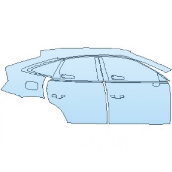 2021 AUDI SQ5 PREMIUM SPORTBACK REAR QUARTER PANEL AND DOORS RIGHT SIDE