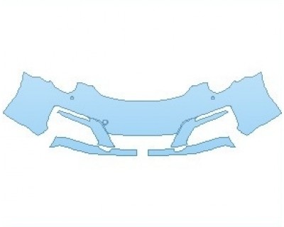 PAINT PROTECTION KIT - 2019 PORSCHE 911 CARRERA 4 TARGA BUMPER WITH WASHERS - PRECUT PPF CLEAR BRA WRAP