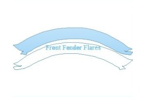 2027 FORD BRONCO OUTER BANKS 2 DOOR FRONT FENDER FLARES
