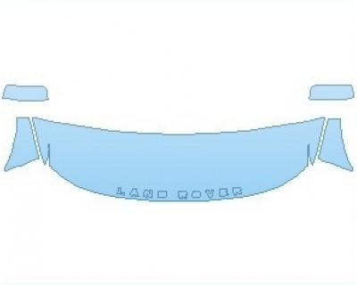 PAINT PROTECTION KIT - 2020 LAND ROVER LR4 HSE  HOOD NO WRAPPED EDGES - PRECUT PPF CLEAR BRA WRAP