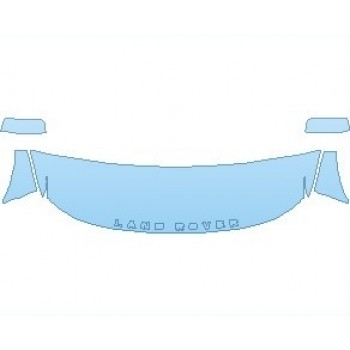 PAINT PROTECTION KIT - 2020 LAND ROVER LR4 HSE  HOOD WRAPPED EDGES - PRECUT PPF CLEAR BRA WRAP