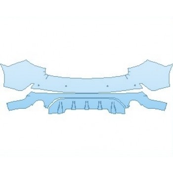 2021 ACURA MDX A-SPEC REAR BUMPER WITH SENSORS