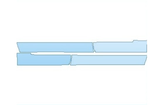 PAINT PROTECTION KIT - 2027 CADILLAC XT6 SPORT ROCKER PANELS - PRECUT PPF CLEAR BRA WRAP