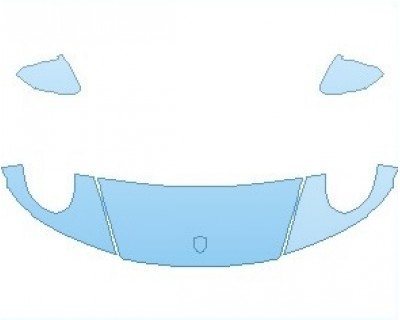 PAINT PROTECTION KIT - 2023 PORSCHE 911 CARRERA GTS COUPE HOOD 18 INCH (WRAPPED EDGES) - PRECUT PPF CLEAR BRA WRAP