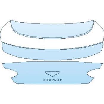 PAINT PROTECTION KIT - 2020 BENTLEY CONTINENTAL GT COUPE REAR DECK LID - INVISIBLEMASK - 3M PAINT PROTECTION