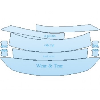 PAINT PROTECTION KIT - 2023 NISSAN PATHFINDER SV COMMON WEAR AREA KIT - PRECUT PPF CLEAR BRA WRAP