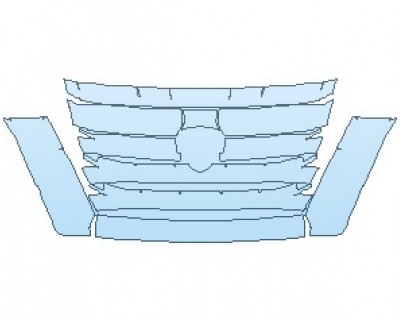 2024 NISSAN PATHFINDER S GRILLE GLOSS BLACK AND CHROME